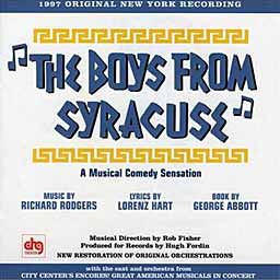 THE BOYS FROM SYRACUSE (1999 New York Recording) - CD